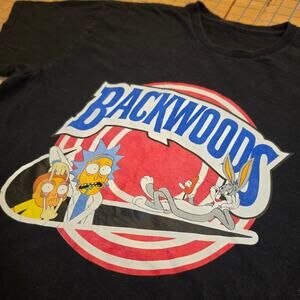 Backwoods Rick and Morty Bugs Graphic T-Shirt Black XL Streetwear